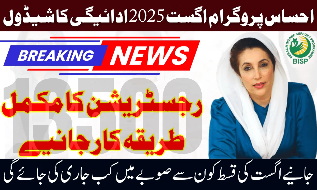 8171 Ehsaas August 2025 Payment Schedule By Province – Full Disbursement Details