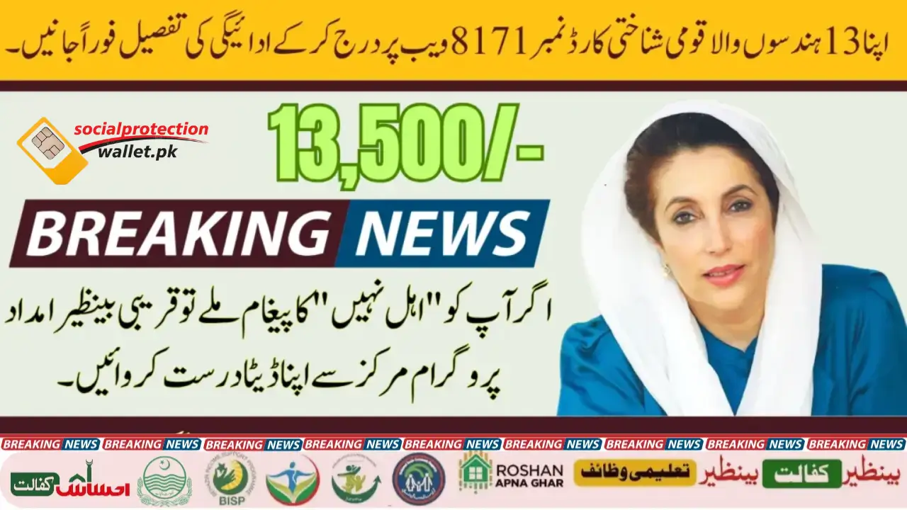 BISP 8171 Web Portal How to Check Your13,500 Payment Status for December 2025