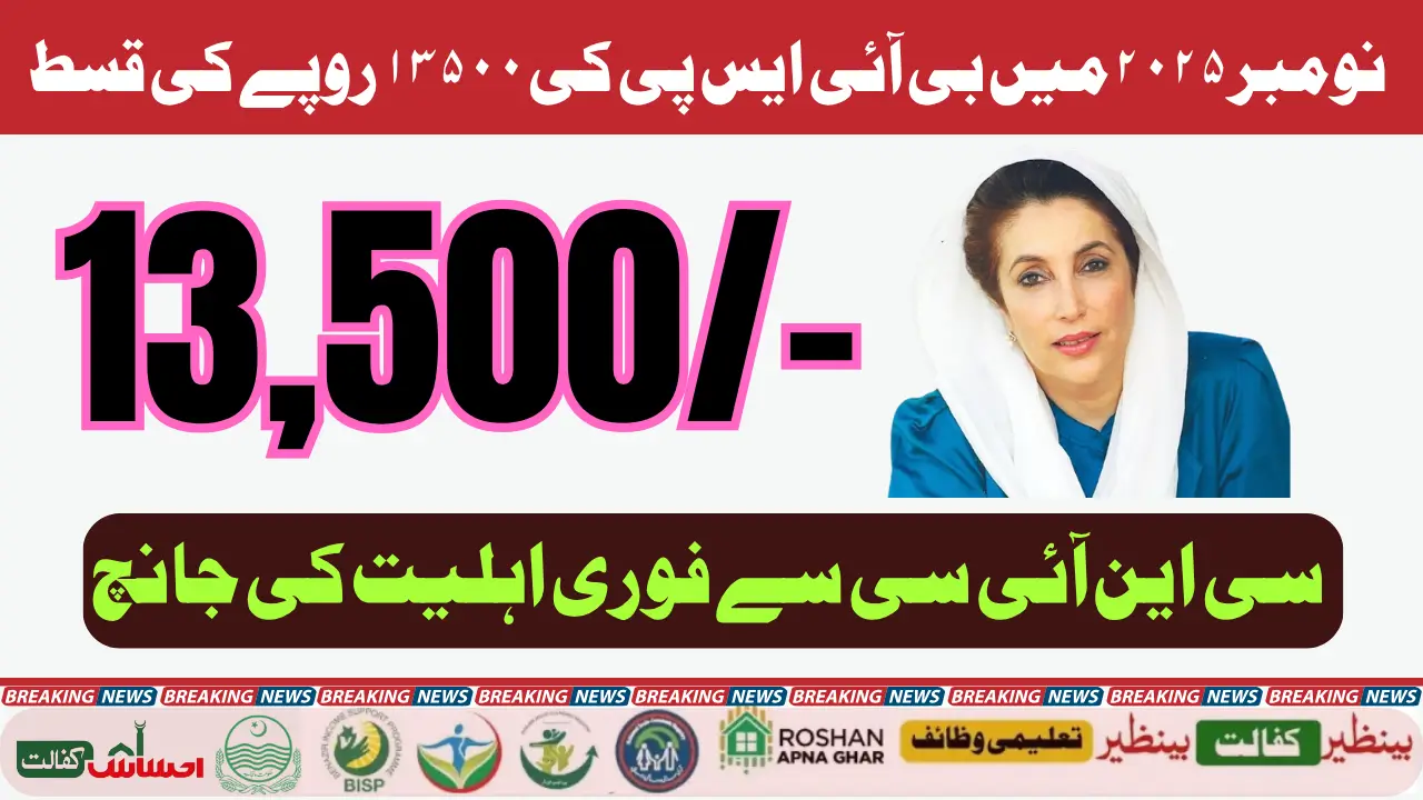 BISP 8171 NADRA Biometric Payment 13500 Check Complete Details
