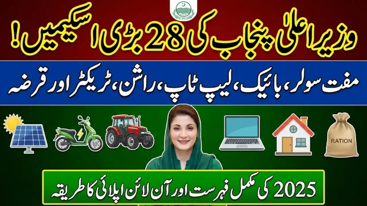 CM Punjab All Scheme List 2025 Online Apply Step by Step